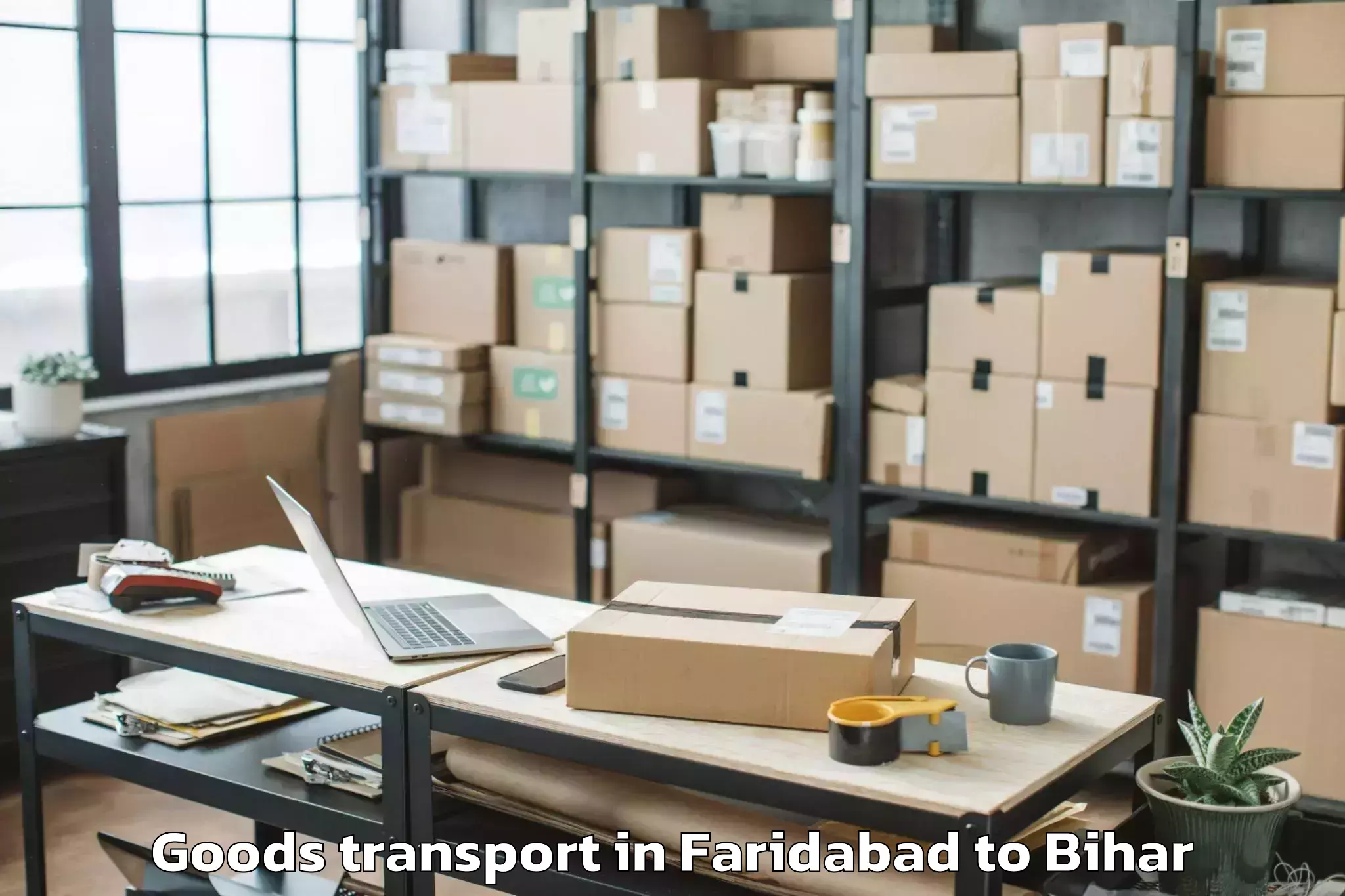 Quality Faridabad to Chiraia Goods Transport